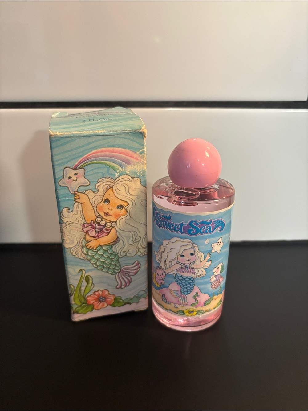 Vintage 1986 Avon x Tomy Sweet SeaMermaid Cologne (2 FL. OZ.) with Original Box